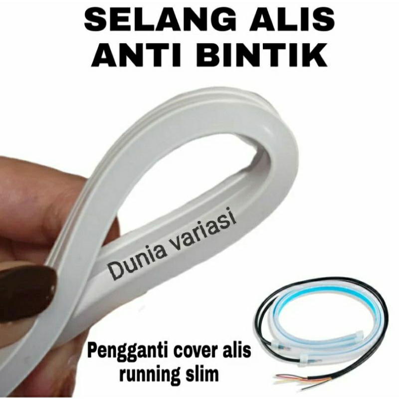 Selang Alis Neon Karet Silicone Neon LED Strip Cocok Pasang Alis running LED 5-8MM Strip 1 METER