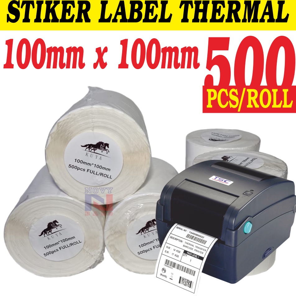 

STIKER THERMAL STIKER LABEL BARCODE RESI 1X1MM ISI 5ROLL Harga 1 Pcs KODE K6O5