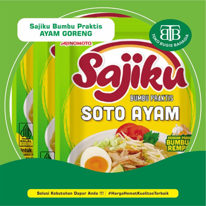 

SAJIKU, Bumbu Praktis Soto Ayam