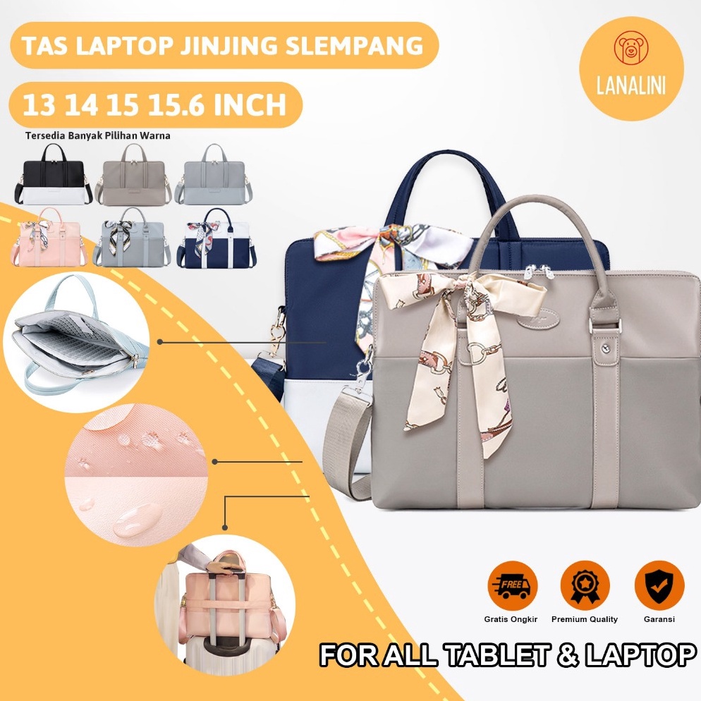 Tas Fashion Wanita Multifungsi Jinjing Kerja Kuliah Kantor Selempang Slempang Sling Bag Ipad Tablet 