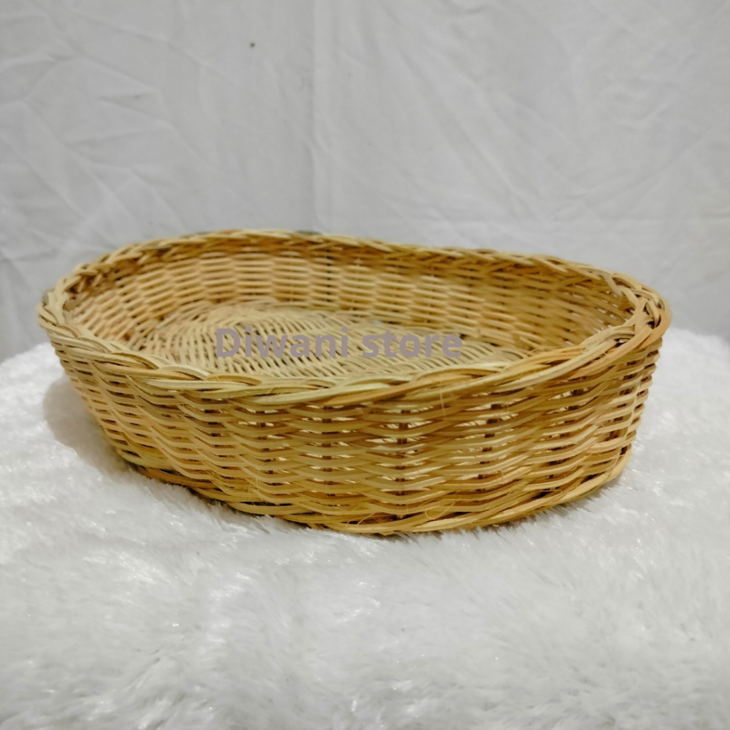 Keranjang rotan oval/Keranjang rotan/Keranjang ayaman rotan