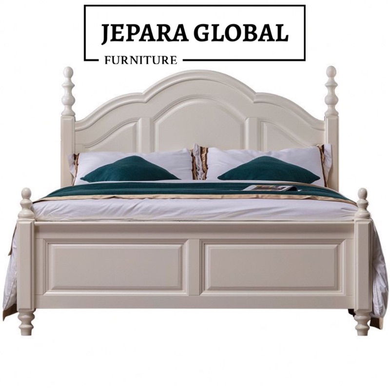 Dipan tempat tidur minimalis duco kanopi klasik ( dipan jati,dipan duco, dipan modern, dipan anak )
