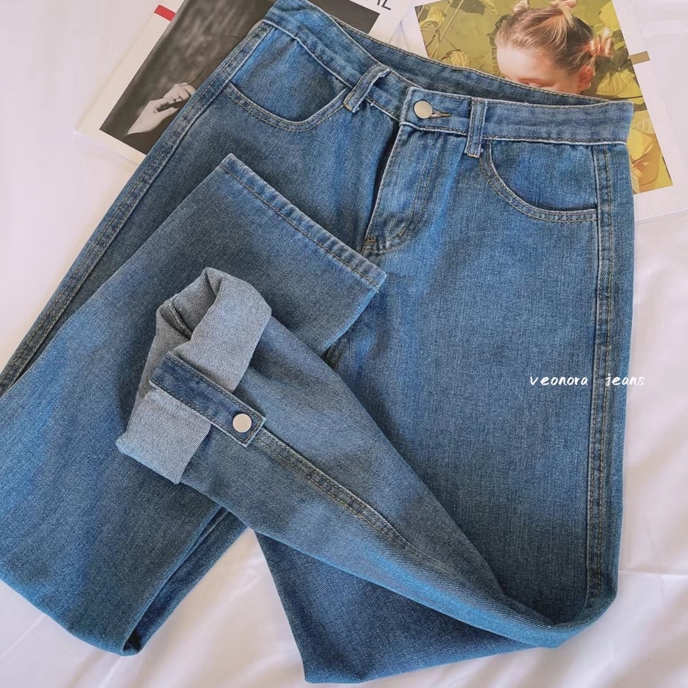 Terbaik celana jeans wanita korea celana kulot jeans jumbo jeans cutbray highwaist
