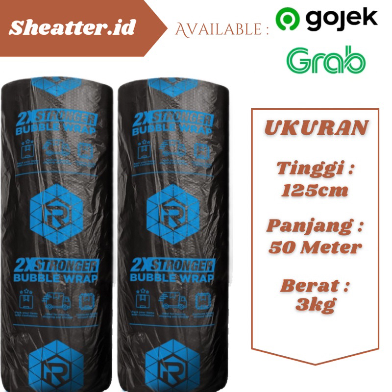 

BUBBLE WRAP ROLL 125cm x 50m (3kg) Bahan Tebal Grosir Murah | Best quality | Bubble Wrap