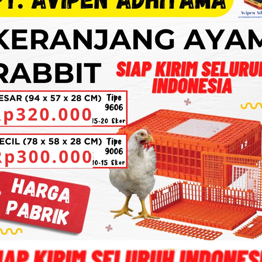 TREN TERBARU Keranjang Ayam Rabbit Plastik Ukuran Besar Dan Kecil Original Termurah Langsung Dari Pa