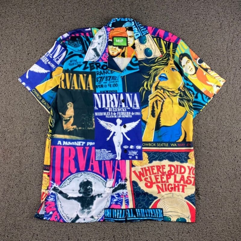 Kemeja Overseize Sublime Nirvana Original McF / Kemeja pria wanita