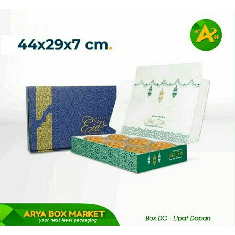 

BOX Uk 44x29x7 cm (Kuker Toples 500gr Isi 6) Kardus/Hampers/Oleh-oleh/Lebaran