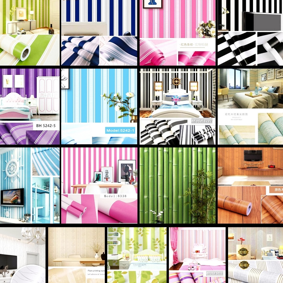 Meroket PROMO WALLPAPER STICKER DINDING  BRAND ORANGE GH CY  PROMO DISKON