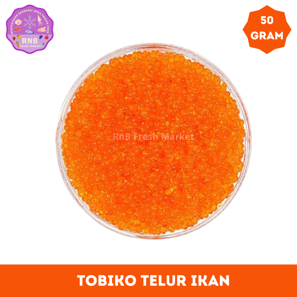 

Tobiko Telur Ikan Terbang Netto 50 Gram