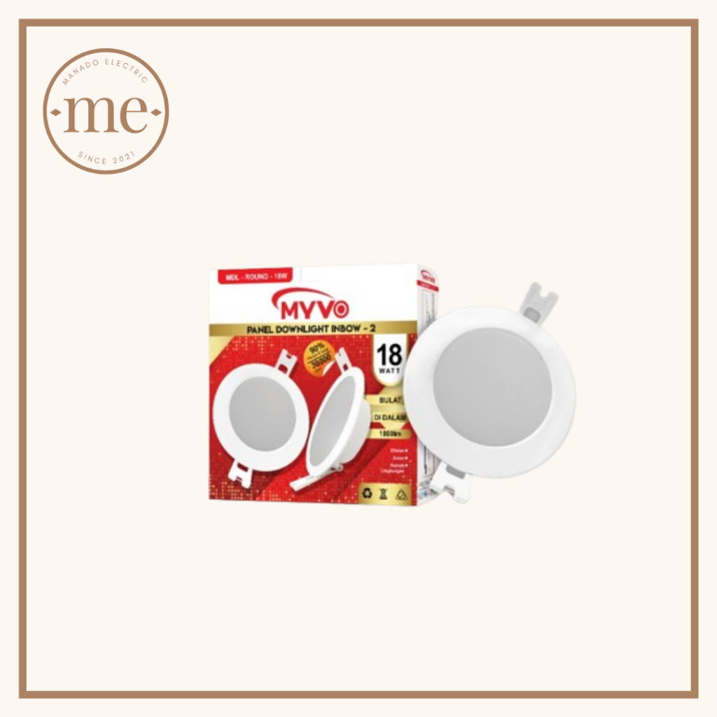 Lampu LED Downlight Inbow Bulat Myvo 18 Watt