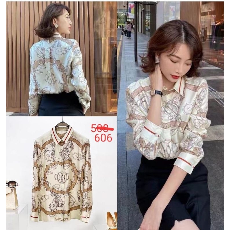 KEMEJA BANGKOK SILK IMPORT PREMIUM ATASAN WANITA