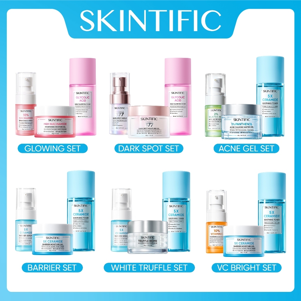 Foto SKINTIFIC 3pcs Paket Skincare - 5X Ceramide Barrier Moisturize Gel + 5X Ceramide Barrier Serum + 5X Ceramide Soothing Toner