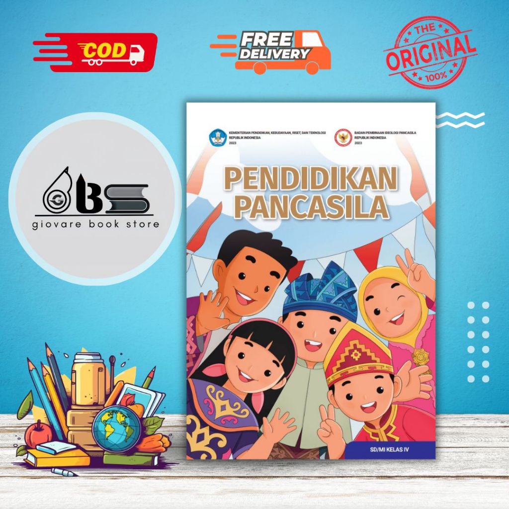 BUKU PENDIDIKAN PANCASILA KELAS 4 KURIKULUM MERDEKA ORIGINAL | PENDIDIKAN PANCASILA SD KELAS 4 KURIK