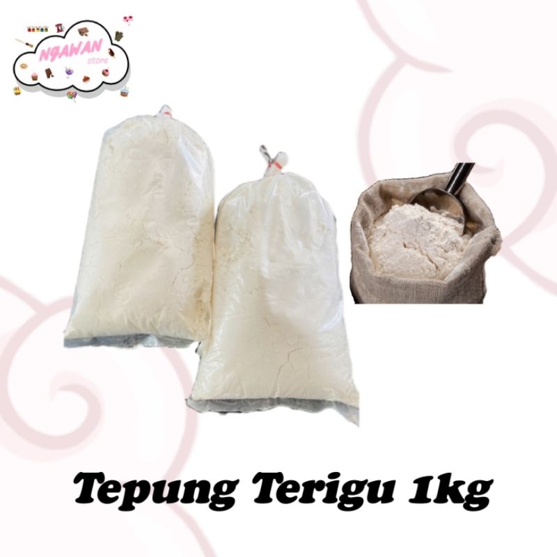 

1kg tepung terigu - tepung cakra segitiga kunci