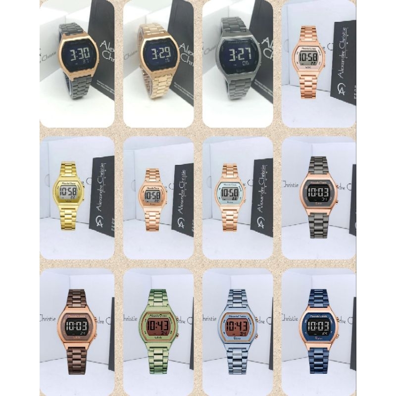 Jam Tangan Wanita Alexandre Christie 9384 AC9384 AC 9384 Tali Besi / Stainless steel