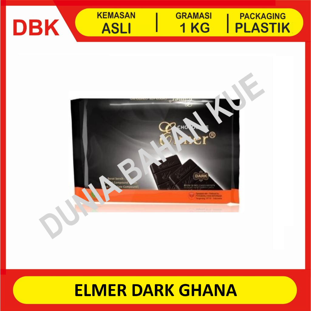 

ELMER COKLAT BATANG / CHOCOLATE COMPOUND 1 KG - DARK GHANA