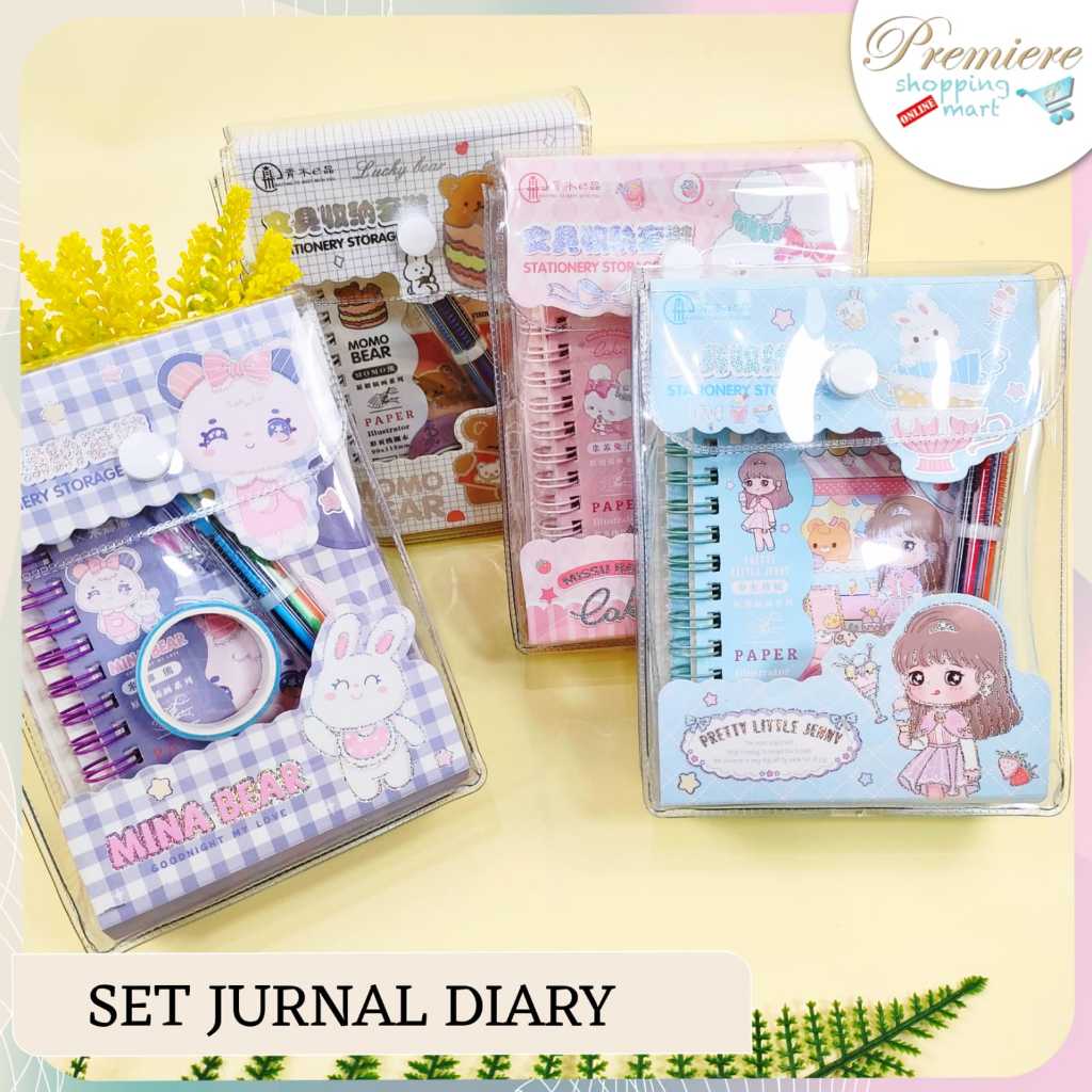 

PSM - Set Jurnal Diary Motif Karakter / Buku Catatan Lucu / Stationery