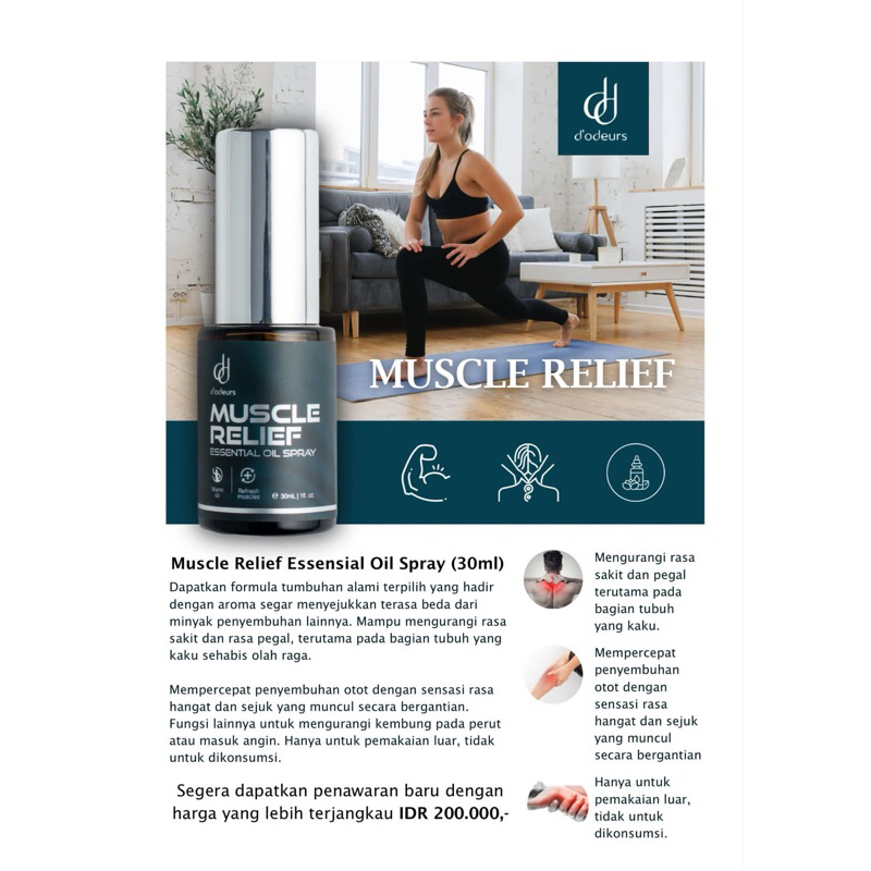 muscle relief d’odeurs