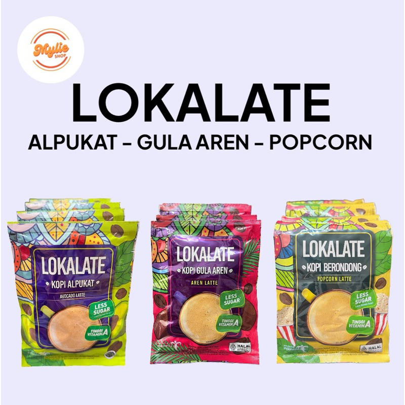 

LOKALATE KOPI GULA AREN/ ALPUKAT / POPCORN LESS SUGAR - SACHET