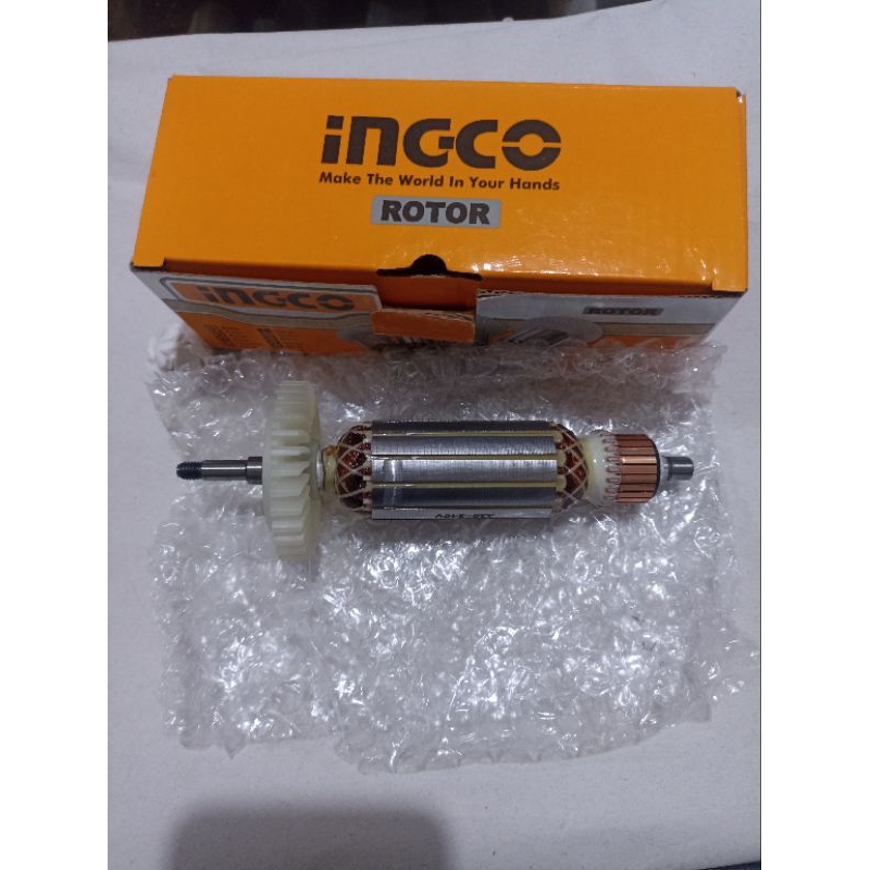 INGCO SPAREPART ARMATURE ROTOR ANGKER GERINDA INGCO 4" AG750282 ORIGINAL