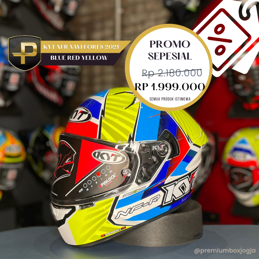KYT NFR XAVI FORES REP 2021 BLUE RED YELLOW