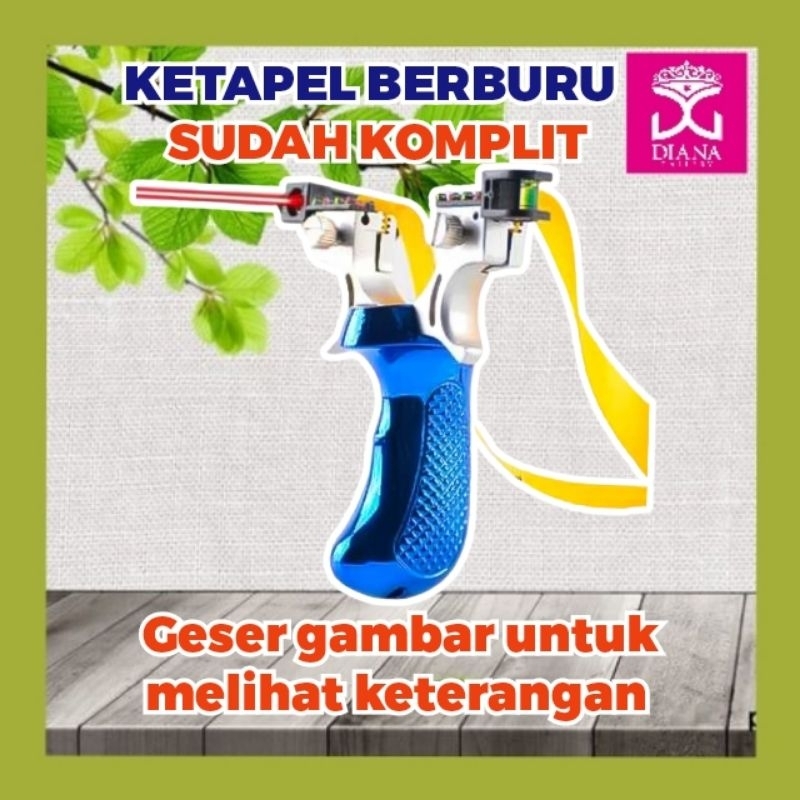 ketapel burung mainan berburu laser flatband slingshoot