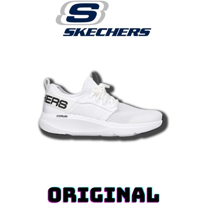 Sepatu Skechers Go Run Elevate Full White Men's ( 220329/WHT ) Original