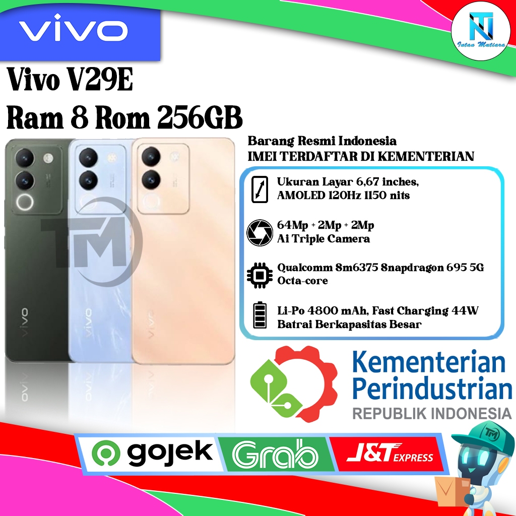 Vivo V29E Ram 8 Rom 256GB