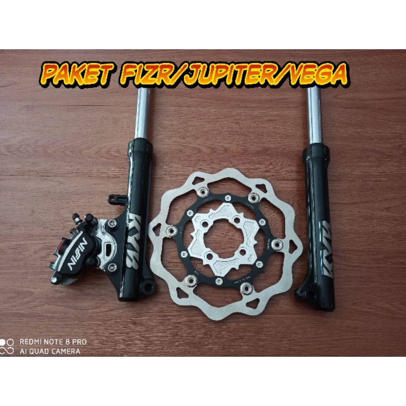Paket Shock disc kaliper Fiz R Jupiter Vega Supra kharisma/ Paket set shock kaliper disc Jupiter/fiz