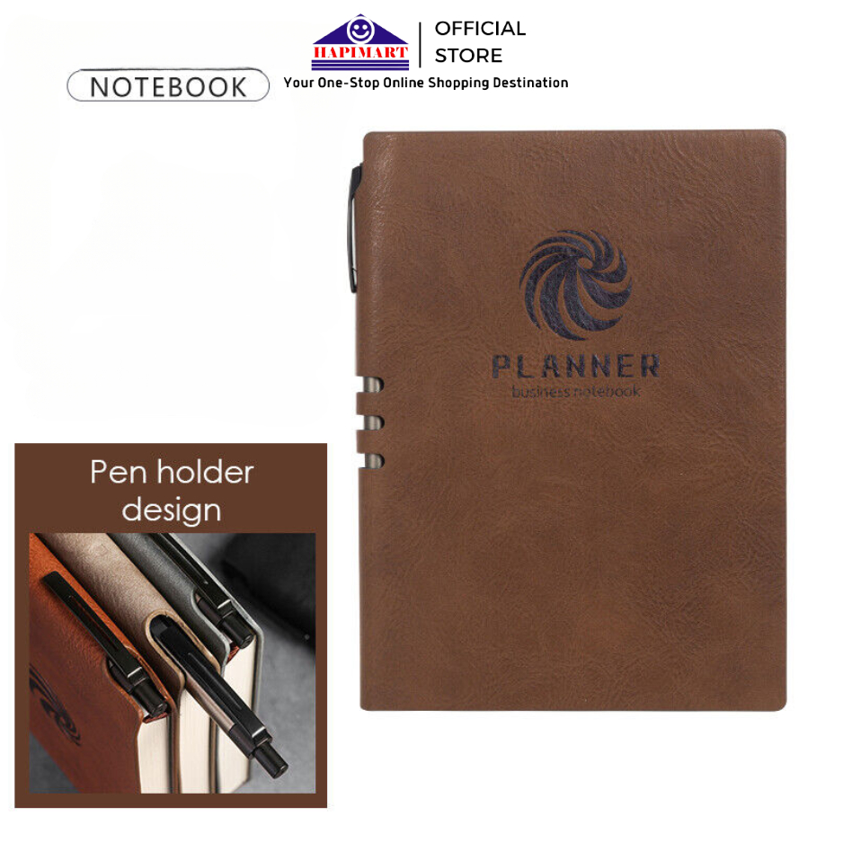 

Notebook Spiral B5 PU Leather/Buku Catatan Cover Kulit/Buku Catatan Agenda Premium/Leather Journal B5 Notebook Lined Paper Writing Diary Planner