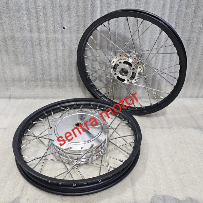 sepaket velg rossi jari jari ukuran 140/140 ring 16 untuk motor Mio sporty Mio m3 Mio j Xeon Mio smi