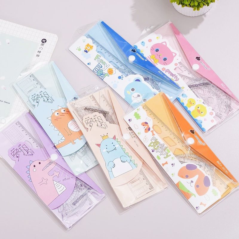 

Penggaris Set 4 in 1 Penggaris Lipat Karakter Ruler