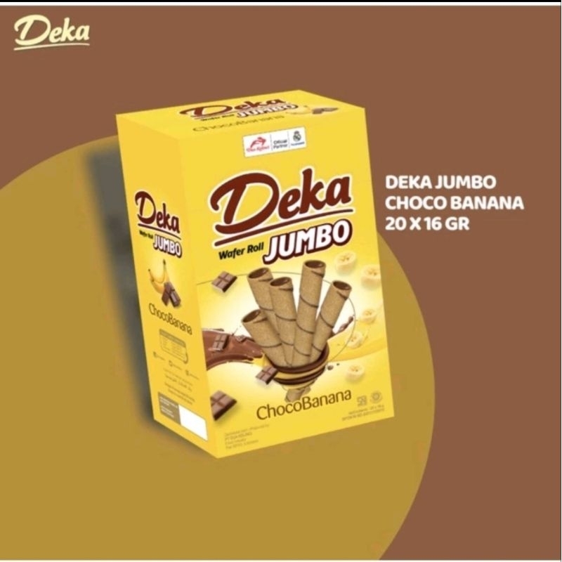 

Deka Wafer Roll Jumbo Cheesy Durian / Choco Banana