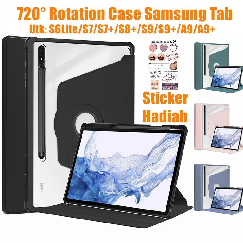 Promo 11 Case Samsung Galaxy Tab S6 Lite A9 S9 PLUS 72 Rotate With Pen Slot Samsung Tab Case Magnetik Protective Tablet Holde S7S8