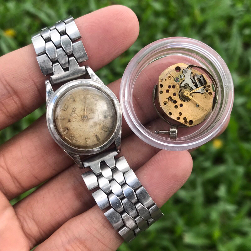 Bahan jam tangan Tiss ot Lady Manual Winding jadul kuno antik vintage