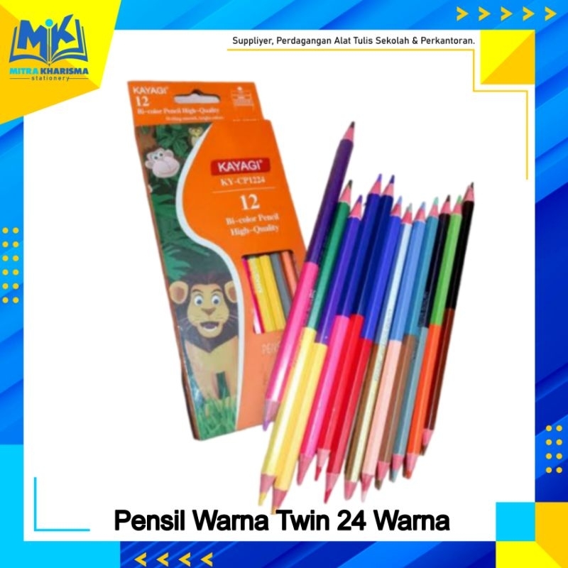 

Pensil Warna Twin (Bolak Balik) 24 Warna KAYAGI