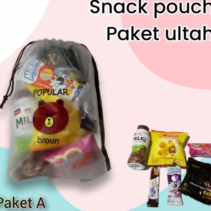 

Stok terbaru BUY 4 FREE 1 Paket Snack Ulang TahunBingkisan ulang tahunSnack Pouch
