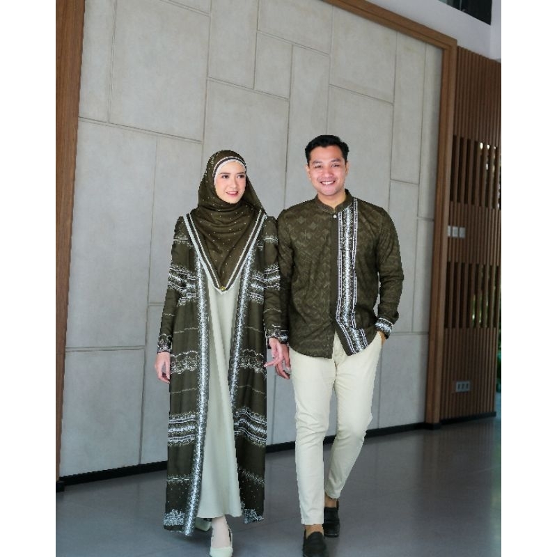 FREE GIFT❗️ORI KAZAMI - READY ROSALINE SARIMBIT KAZAMI STORE - SARIMBIT ROSALINE DRESS GAMIS COUPLE 