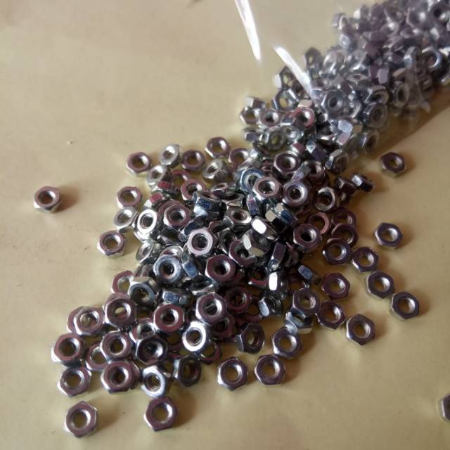 Termurah MUR M2  BAUT MUR TAMIYA  MUR 2MM 5PCS