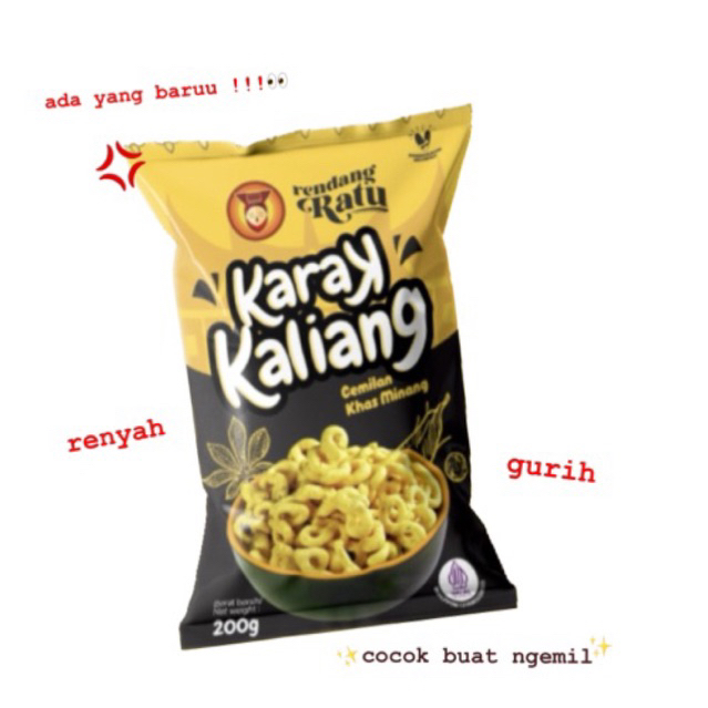 

Keripik Karak Kaliang ASLI PADANG