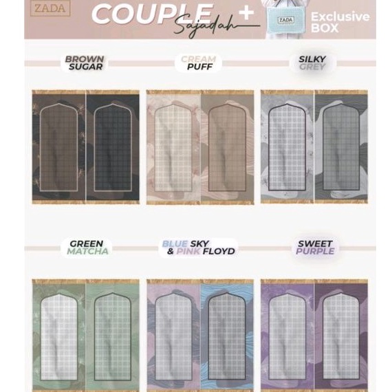 Murah Sajadah Couple Premium Mahar  Seserahan Hampers Souvenir Custom Nama