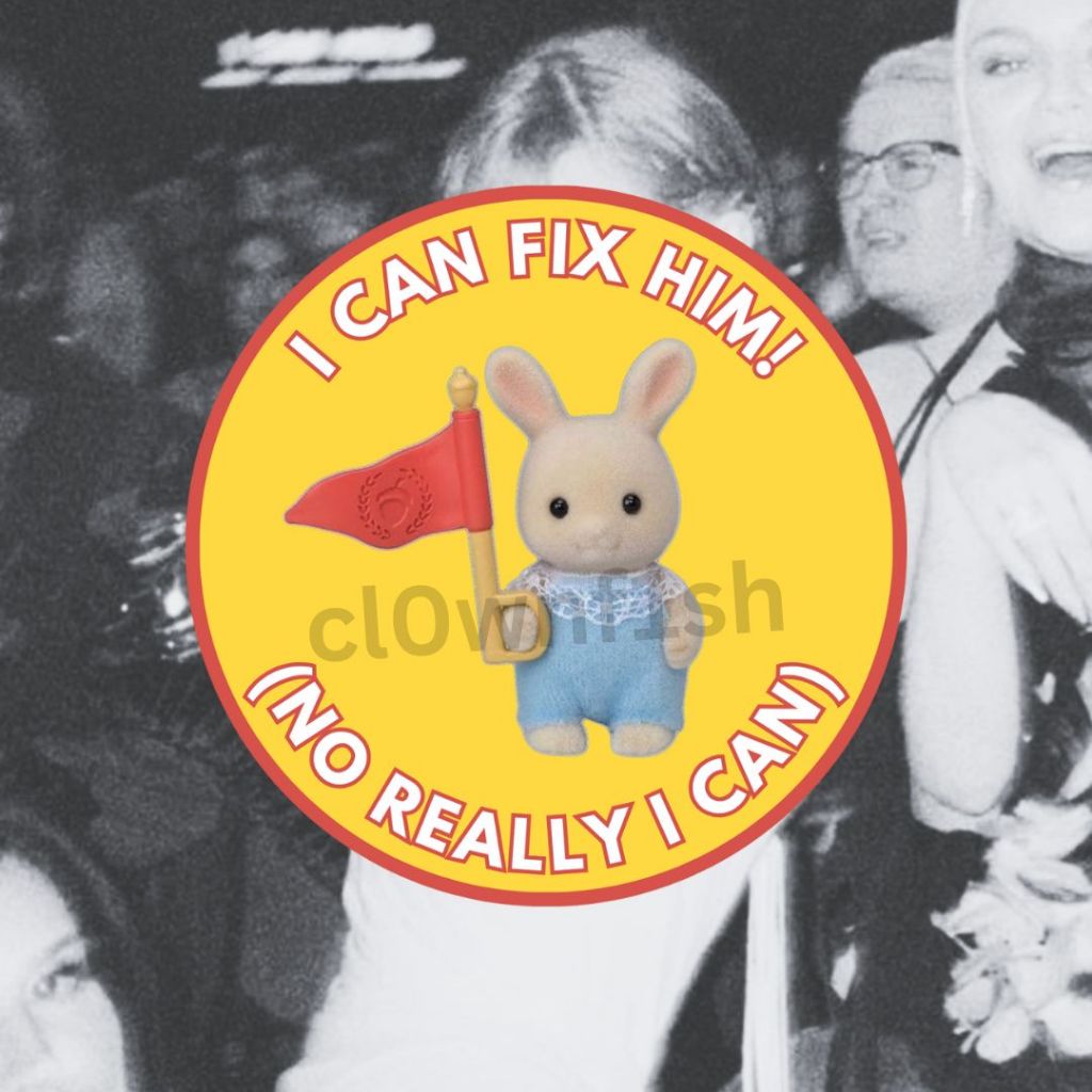 

I Can Fix Him (No Really I Can) Taylor Swift Sylvanian Families Sticker (The Tortured Poets Department)