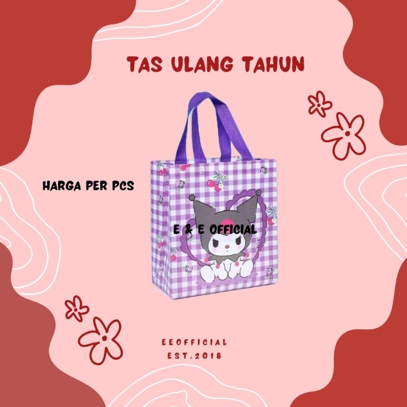 

ECER TAS HAPPY BIRTHDAY / GOODIE BAG ULANG TAHUN / TAS ULANG TAHUN / TAS SNACK PARTY