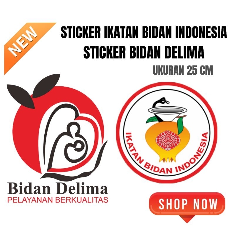 

Stiker Bidan Sticker Ikatan Bidan Indonesia Sticker Bidan Delima