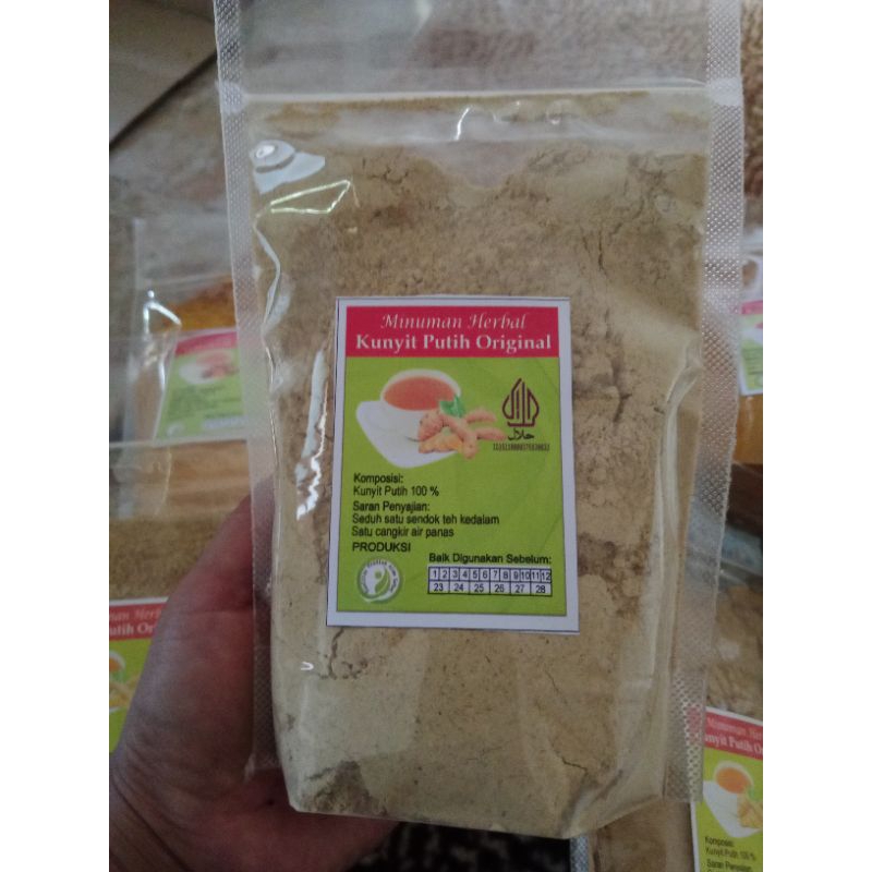 

kunyit putih bubuk tanpa campuran kemasan 500gr/cod