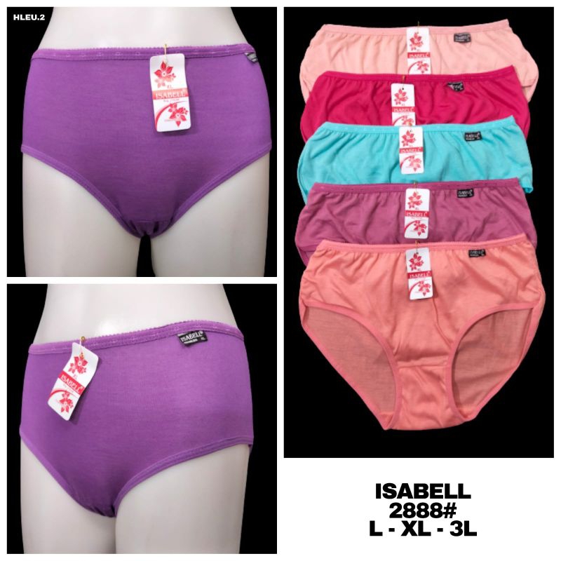 Celana dalam wanita katun cd katun wanita murah cotton SNI halus tebal Isabell berkualitas