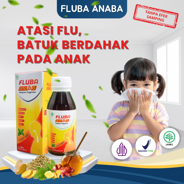 

FLUBA ANABA 130ml - Madu Herbal Melegakan Pernafasan dan Tenggorokan Pereda Batuk Pilek Flu