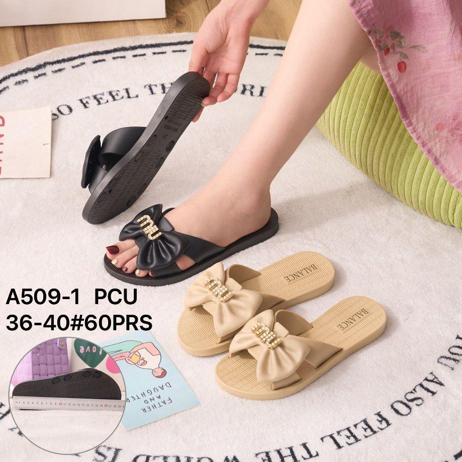 Sandal Kasual Wanita Balance Korean Style Motif Pita Lucu Sandal Flat A509-1