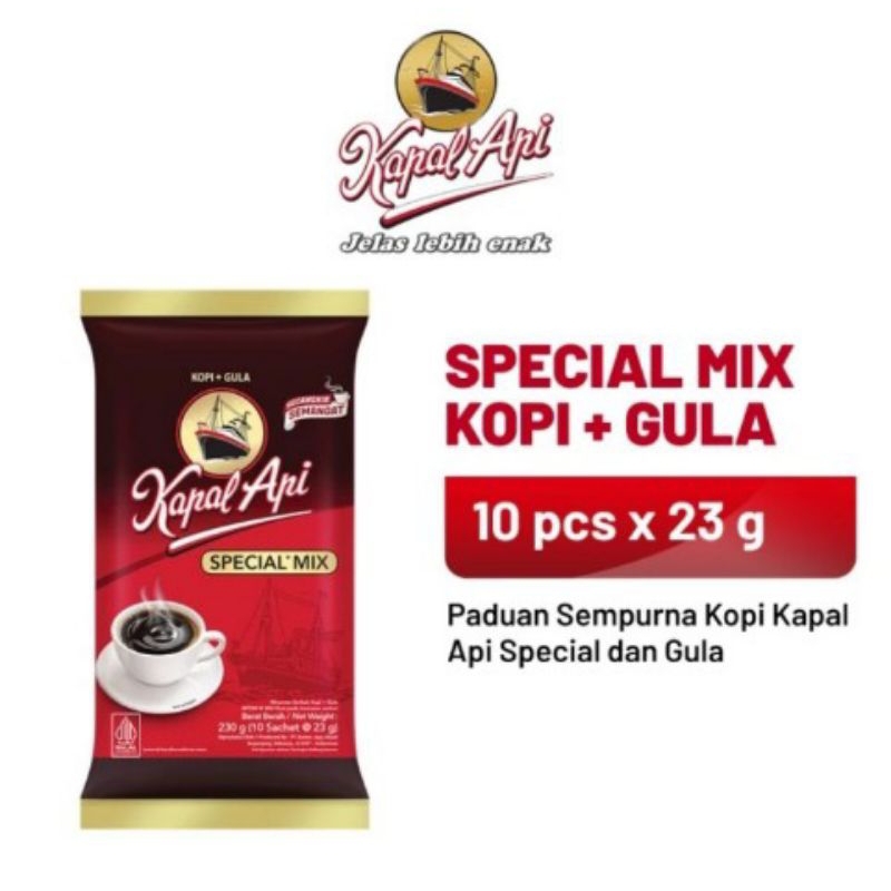 

Kapal Api Special Mix 1 pack ( 10 x 23 ) gram
