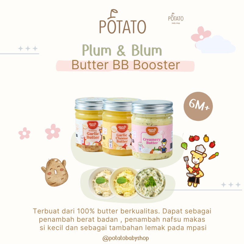 

Plum & Blum Garlic Butter Mpasi BB Booster Bumbu Masak - 100 gram